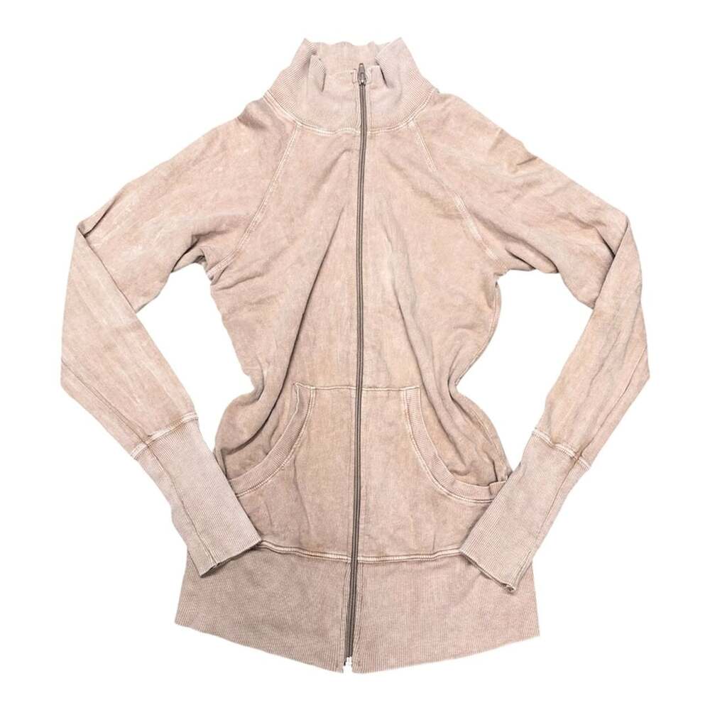 Y2K Forever 21 Full Zip Tan Cotton jacket
